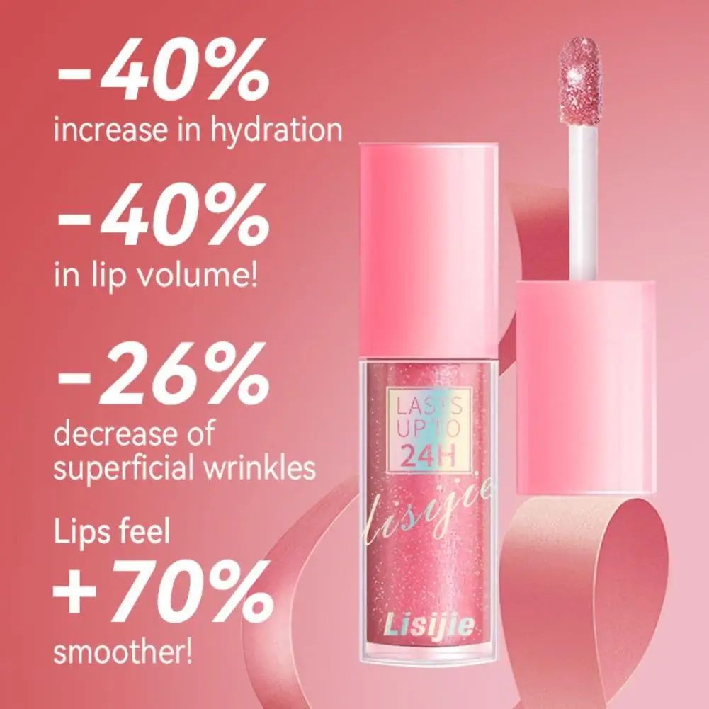 Glitter Lip Glaze Long Lasting Waterproof Liquid Lipstick Dewy Finish Lip Oil Lip Tint Moisturizing Lip Balm Highly Pigmented