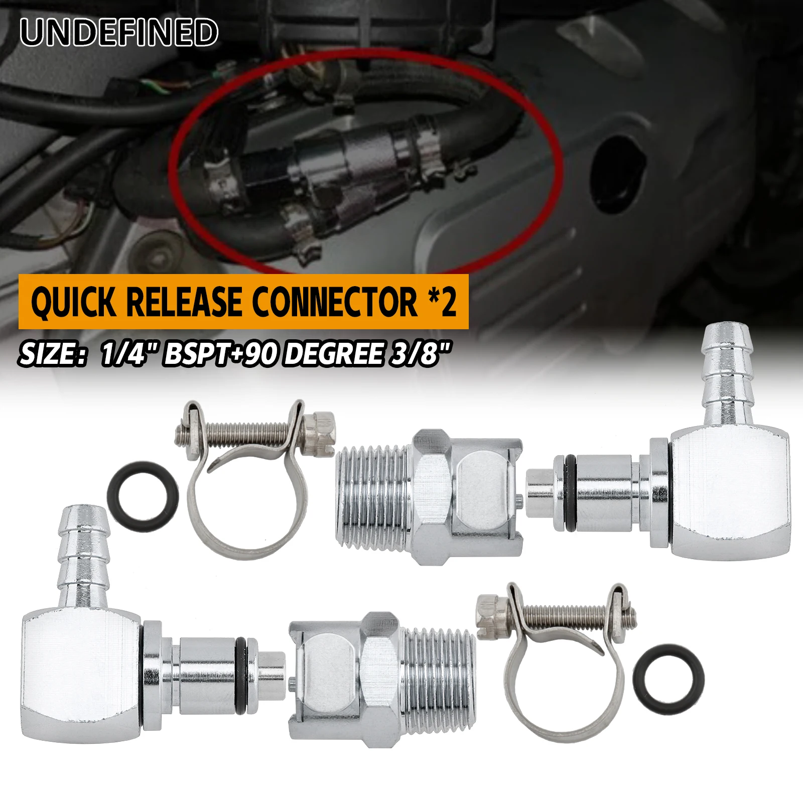 

Fit For BMW S1000RR/R/XR R1200GSW/GSW ADV/RTW/RW/RSW Triumph Fuel Petrol Line Hose Quick Release Disconnect Coupling Kit