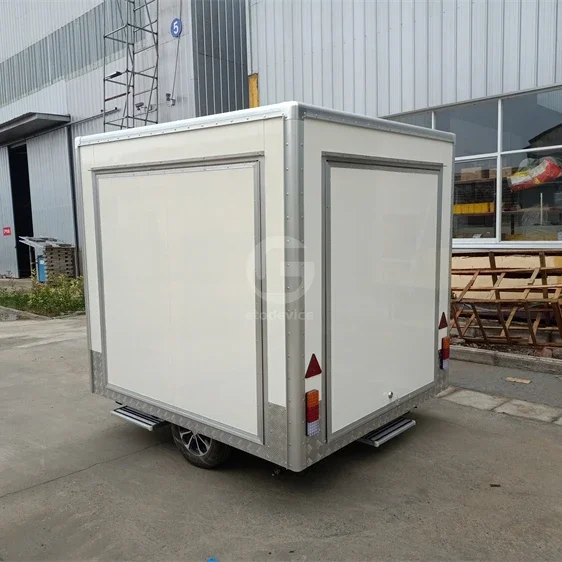

13ft Square Food Trailer Fully Equipped Towable Kitchen Mobile Restaurant for Street Food Catering and Outdoor Events