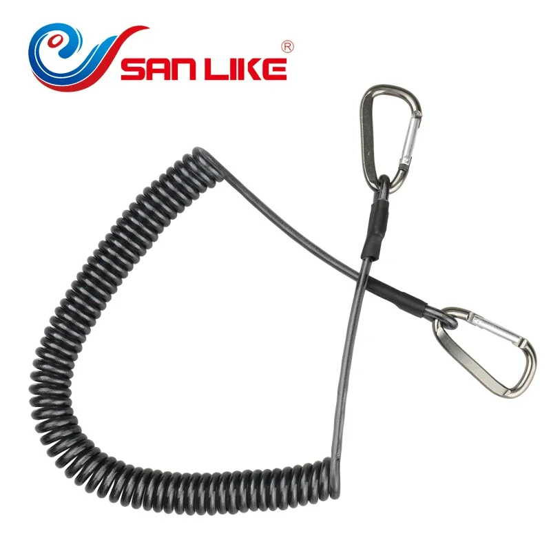 SANLIKE Anti Loss Rope Fishing Rope Boat Rope Fixed Rope Retractable Fishing Safety Rope with Camping Safety Lock Fishing Tools