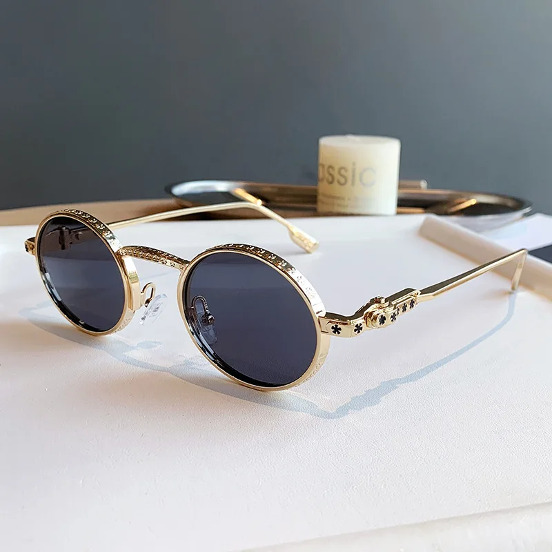 

Модные ретро-солнцезащитные очки в стиле панк-хип-хоп, популярные зеркальные очки в уличном стиле, трендовые очки с маленькой оправой, классические солнцезащитные очки.