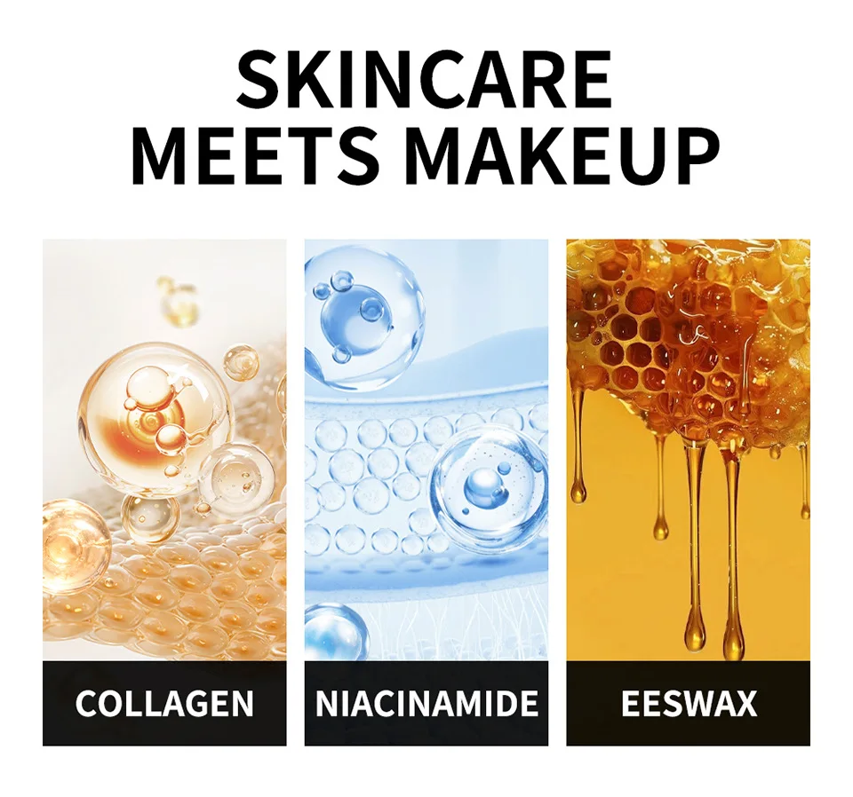 2-in-1 カラーチェンジング ファンデーション スティック 1 個、韓国スタイルのカラーチェンジング ファンデーション スティック、ボリュフィリン配合 - ミディアムからフルカバー、保湿ベースメイク - 両端取り外し可能なブラシ、女性用化粧品、ホリデーギフト