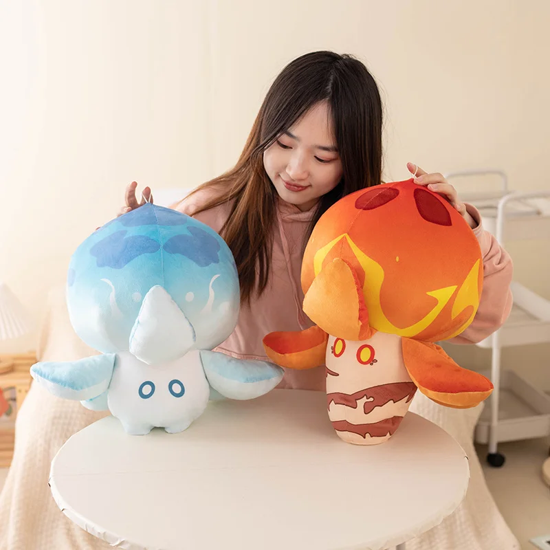 1PC New Genshin Impact Plush Doll Plankton Floating Animal Plush Toy Water Beast Plush Doll Soft Plushie Pillow Gift