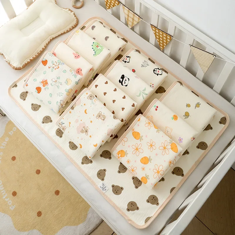 50X70cm Soft Cotton Baby Changing Mat Urine Pad Waterproof Mattress Breathable Newborn Diaper Pad Babies Accessories