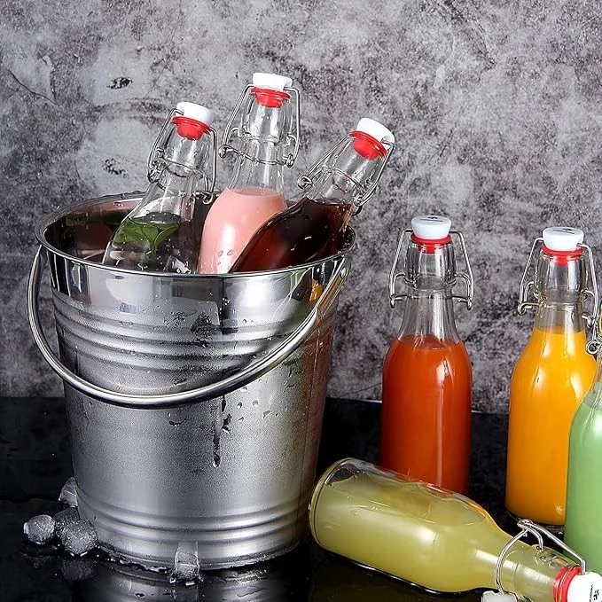 زجاجة عصير سعة 500 مل مع غطاء مرفق من الزجاج زجاجة مشروبات رائعة لعصير الليمون والعصير وتخمير البيرة المنزلية وحليب زيت المشروبات #1