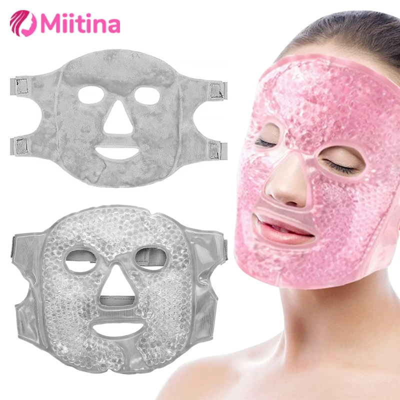 

SPA Ice Cold and Hot Heat Full Face Eye Mask Sleep Mask for Reduce Dark Circles,Facial Treatment Skin Care Beauty Rejuvenation