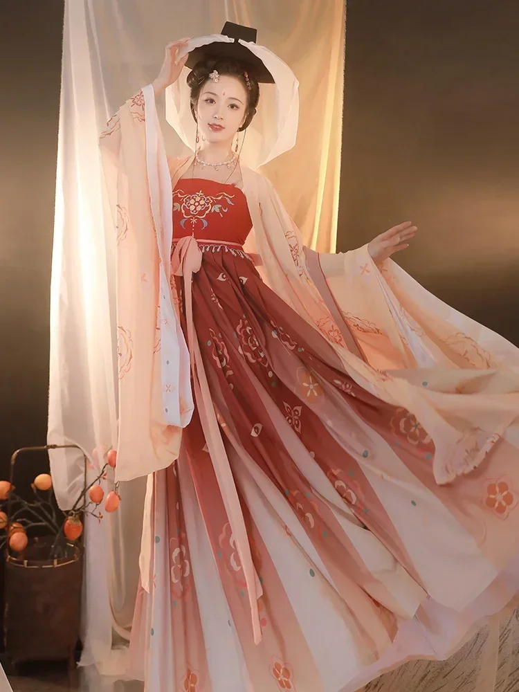 Traditional Chinese Women's Hanfu Clothing Stage Outfit Cosplay Stage Wear Costume Empress Suit Trailing Dress