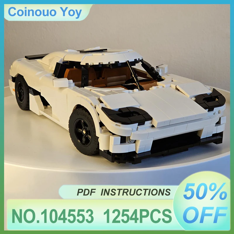 

New MOC-104553 Classic Vehicle 10295 Sports Car Hypercar Building Block Brick Model Assembly Puzzle Toys DIY Christmas Gifts Kid