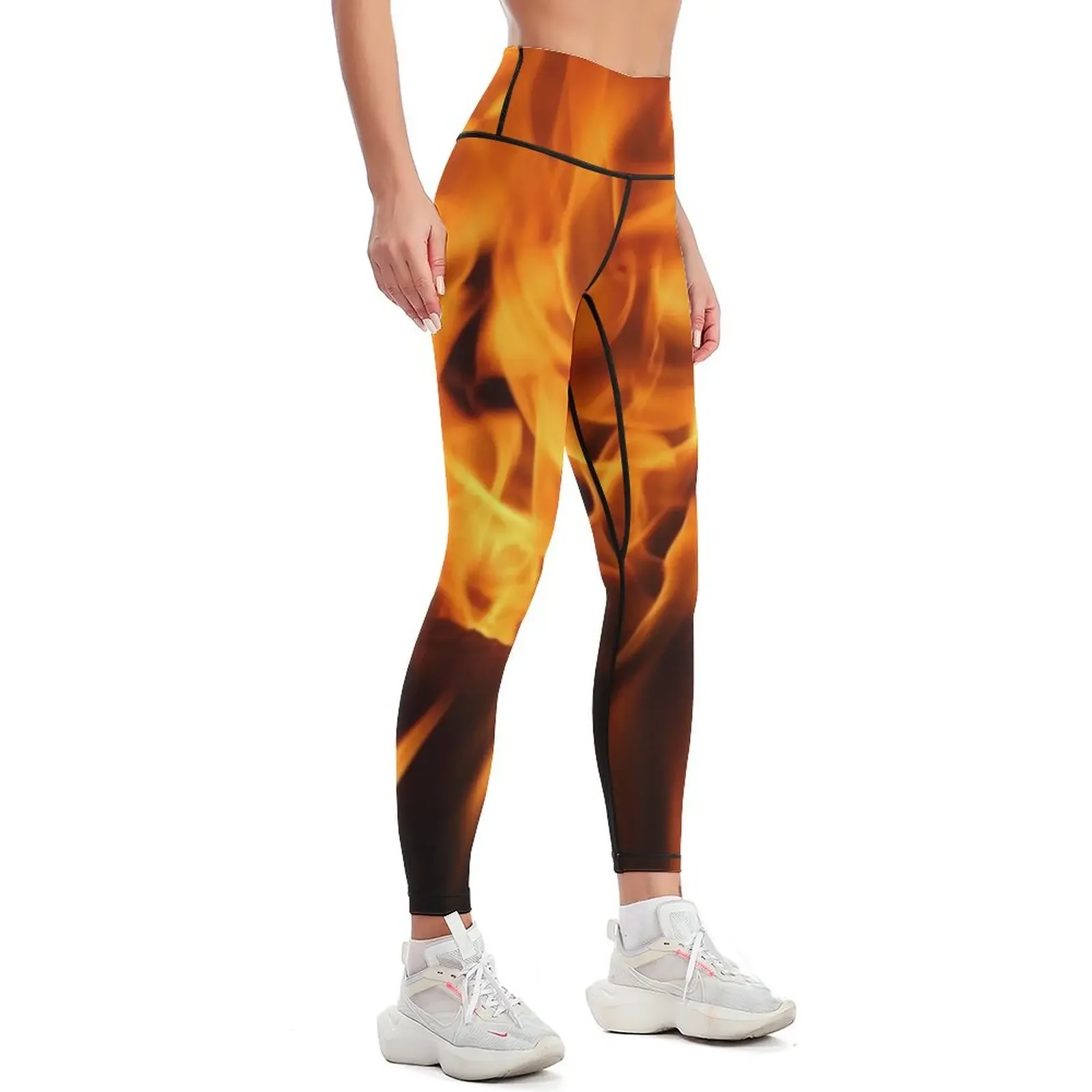 Fire flames Leggings for physical Women's sports pants sports for Sportswear woman gym Womens Leggings