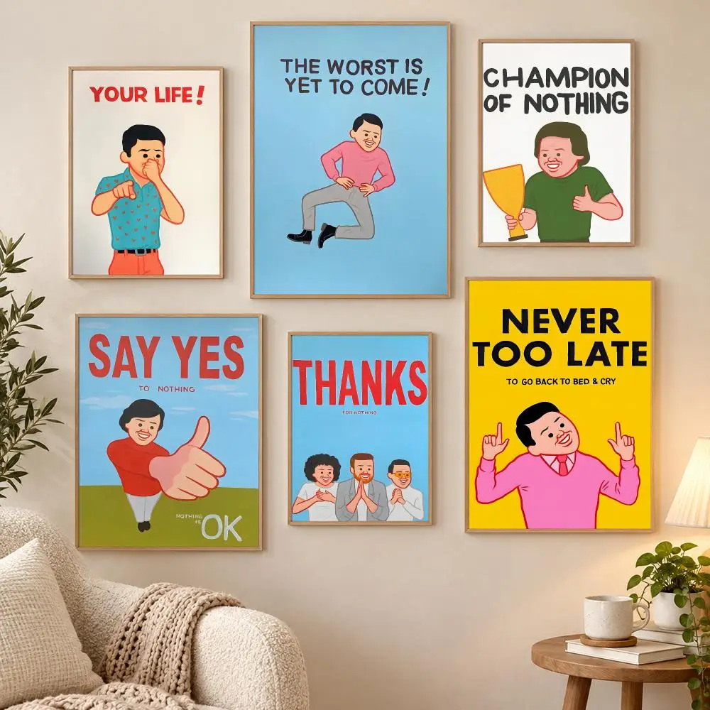 Art Joan Cornella Art Prints Self-adhesive Poster Waterproof HD Modern Peel And Stick Wall Decor Living Room Dorm Garage