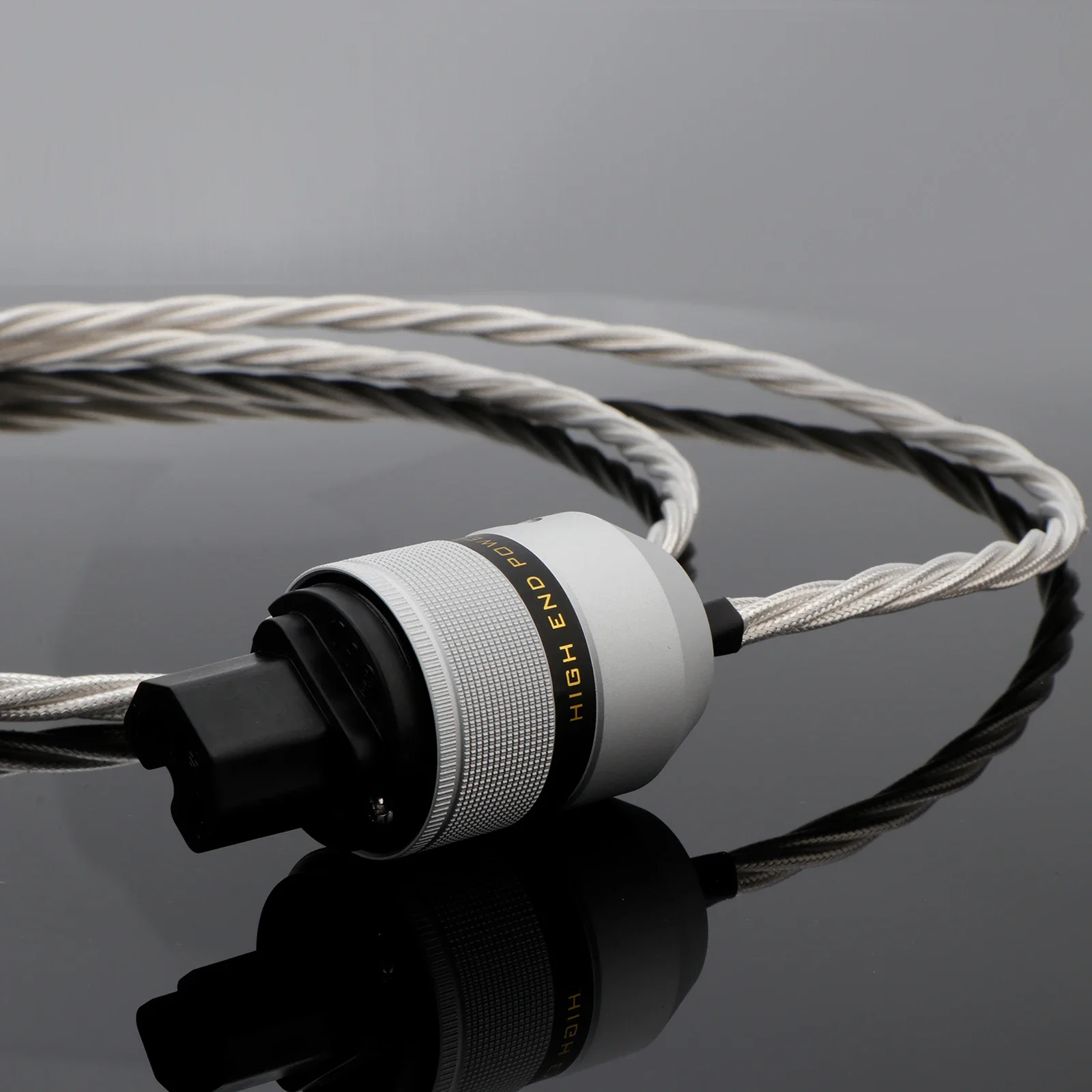 

6N OCC Copper Audiophile Power Cable with PTFE Insulation, S-Shape Braiding & Multi-Region Connectors