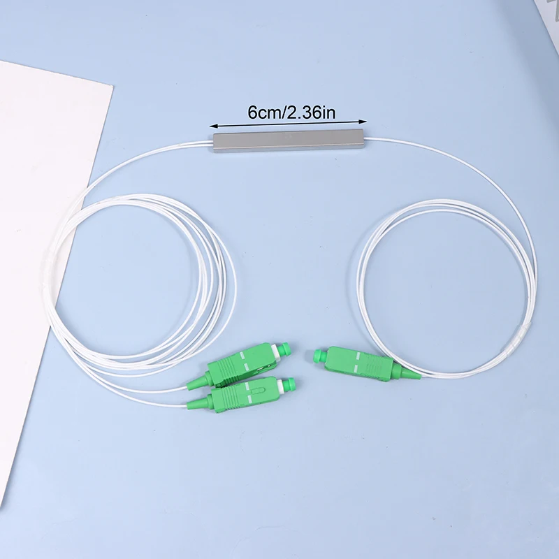 Glasvezel Plc Splitter 1X2 Sc/Apc Sc/Upc Mini Blockless 1*2 Sc Apc/Upc Connector Fiber Splitter Ftth Single Mode