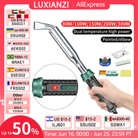 LUXIANZI Electric Solder Iron High Power 220V External Heat Adjustable Temperature Welding Pen Repair Tool With Indicator Light