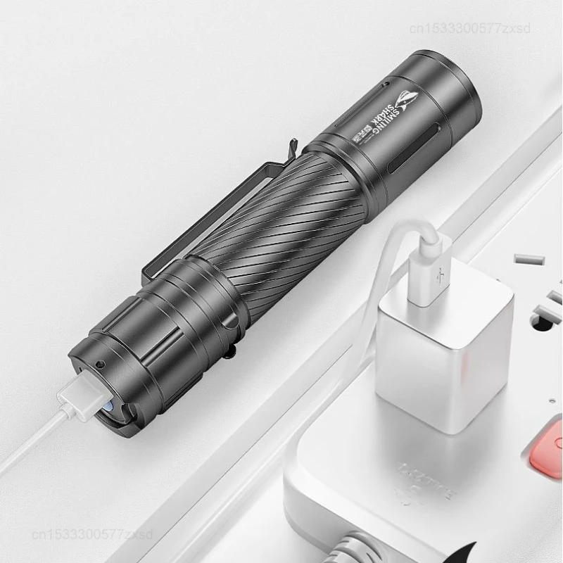 Xiaomi Flashlight Strong Light Charging Ultra Bright Long Range Home Outdoor Mini Portable Long Range Emergency Light USB Charge