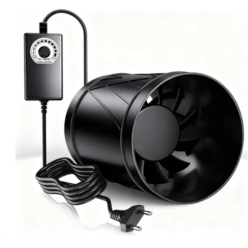

【EFFICIENT 】Adjustable 6" Pipe Fan Flue Fan For Efficient Forced Air Circulation, Quiet Extractor Fan For Basements, For Conserv