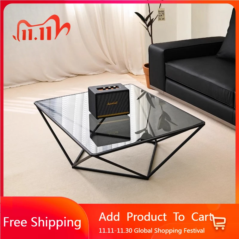 

Glass Quality Coffee Table Aesthetic Standing Center Couchtisch Coffee Table Waterpoor High End Couchtisch Postmodern Furniture