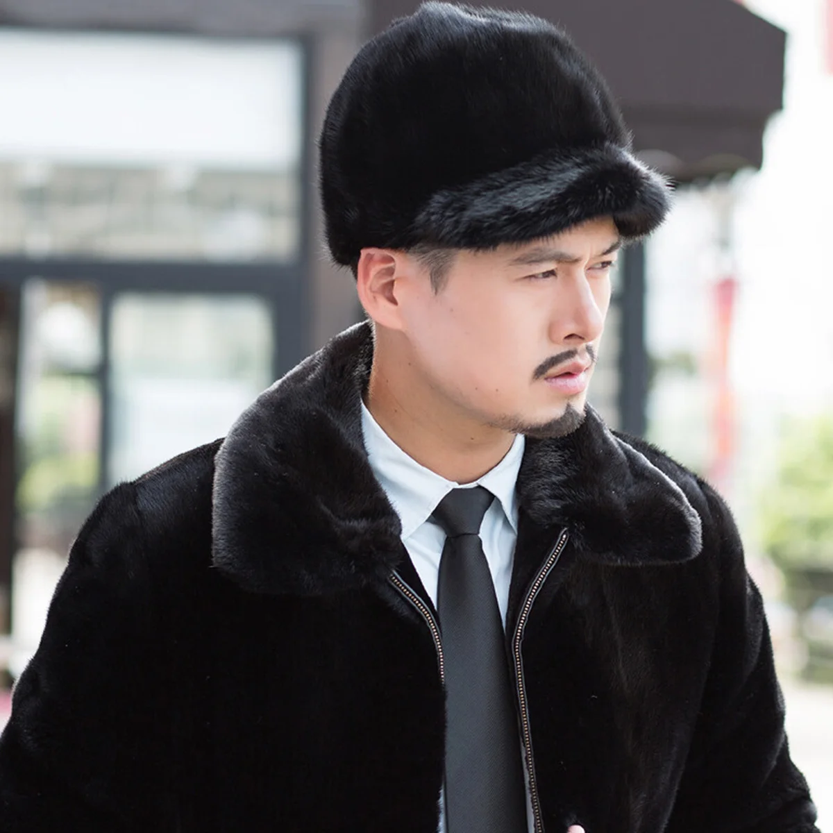 chapeau-en-vraie-fourrure-de-vison-pour-hommes-accessoires-d'hiver-bonnet-chaud-couvre-chef-voyage-en-plein-air-ski-fourrure-de-vison-naturelle-veritable-russe