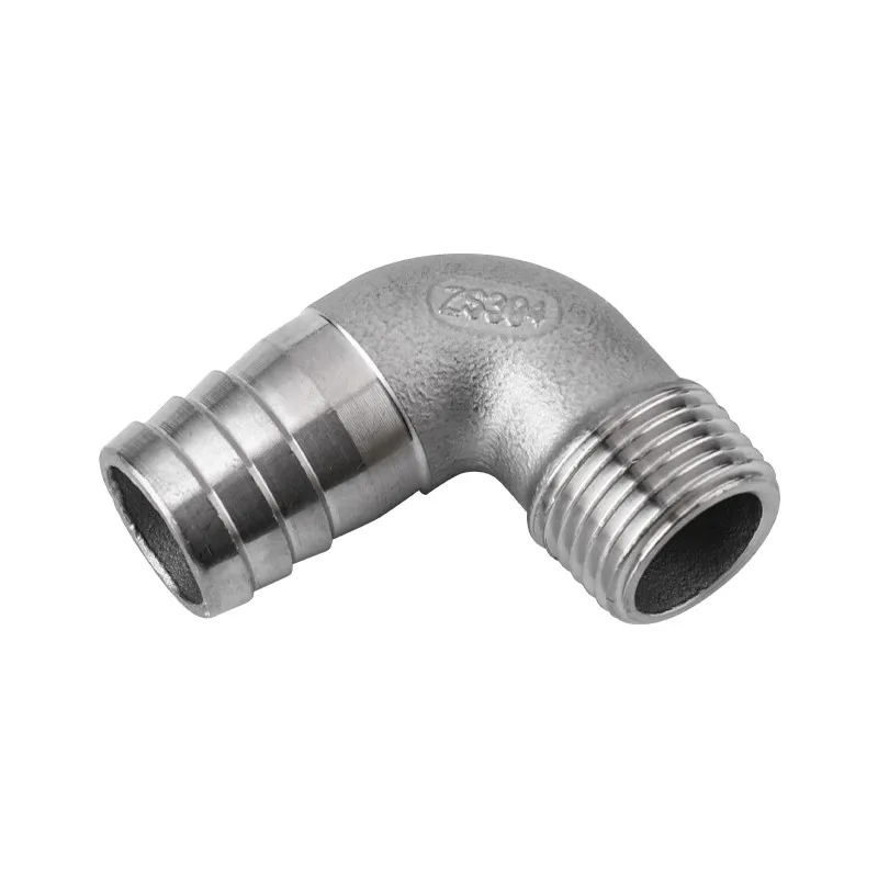 

8mm 10mm 12mm 14mm 15mm 16mm 20mm 25mm 32mm Hose Barb X 1/4"3/8"1/2"3/4"1"BSP Male 304 Stainless Steel Elbow Pipe Fitting