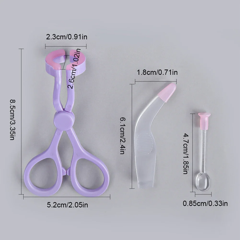 Contact Lens Applicator Set Auxiliary Eyelid Dilator Open Eye Tool Contact Lens Wearing Removing Tweezers Suction Stick Accessor