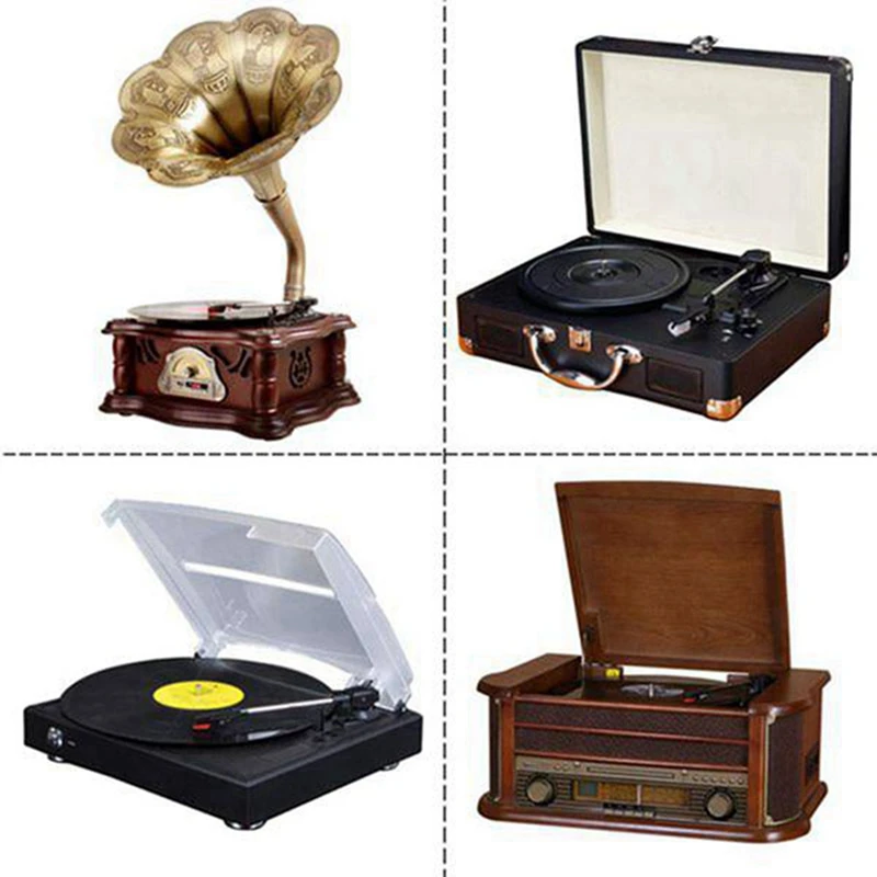 8 szt. Obrotnicy z wymiennym rysikiem do gramofon fonografu LP Crosley Ion Jensen 1Byone