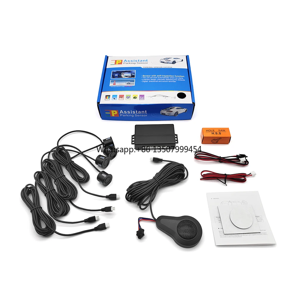 

New Parking System Car Reverse Backup Radar Buzzer Warning Alarm Work with Android Radio Car Reversing Aid