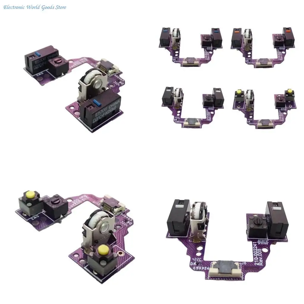 

A3PD Welded Board Button Switches for GProX Superlight Mouse Soldered Motherboards Silver Wheel Encoders