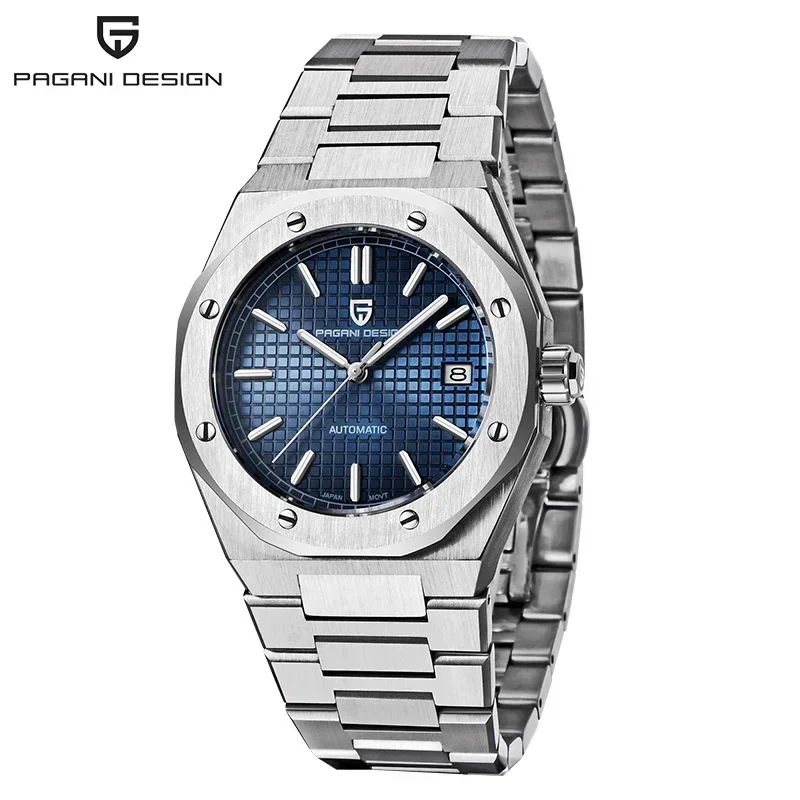 PAGANI DESIGN Herren Mechanische Armbanduhren Marke Miyota 8215 Mode Freizeituhren Saphirglas Uhr PD1673