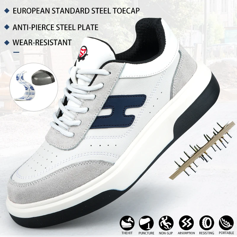 

Fashionable casual sports logistics handling equipment assembly safety shoes protective shoes anti-smashing anti-puncture