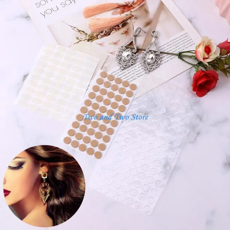 

HX6F 300Pieces Invisible Waterproof Earring Ear Support Patches for Heavy Earring