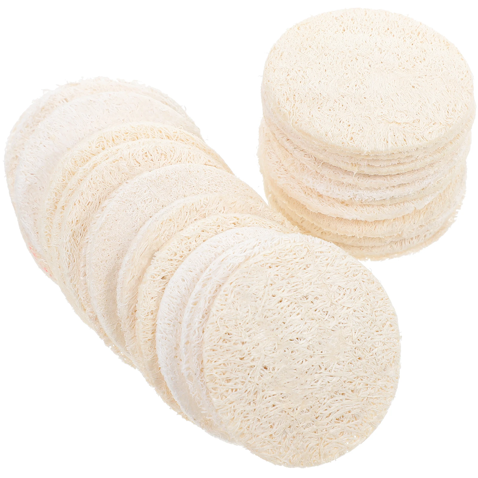 

36pcs Loofah Slices Bath Towel Exfoliating Face Scrubber Pads Facial Body Cleansing Sponge Loofah Pad Skin Scrubbing