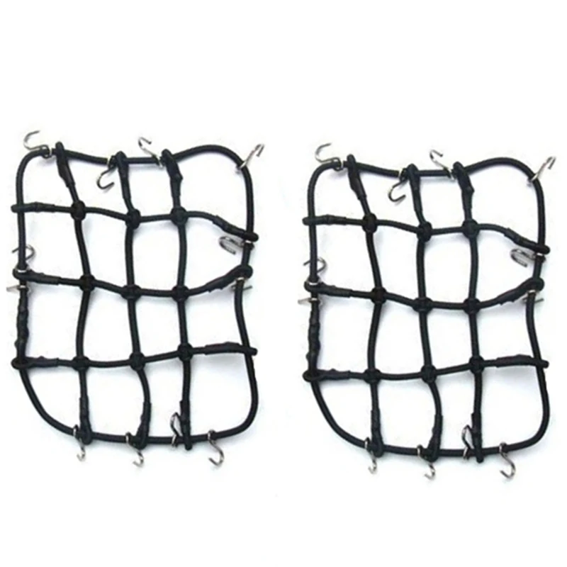 2X RC Car Parts Accessories Elastic Luggage Net For 1/12 MN D90 D99 MN99S,Black