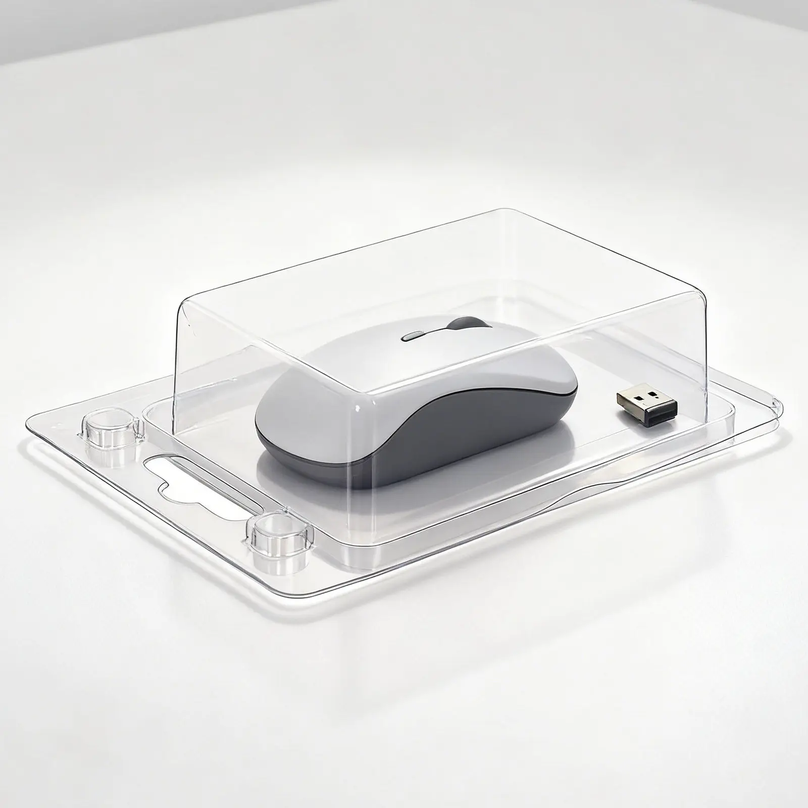10Pcs Transparent Blister Packaging Box Clear Clamshell Storage Container Electronic Product Packaging Snap Closure