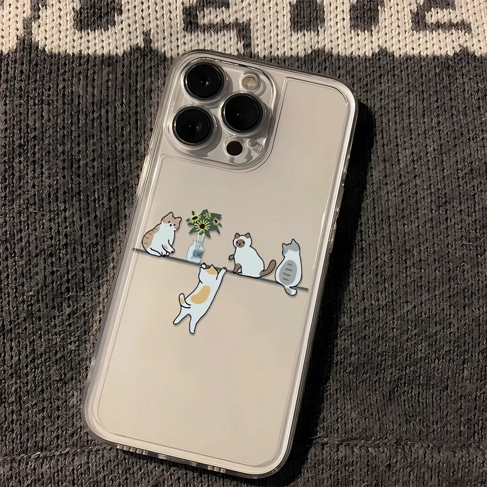 

Anime Patterns Phone Case For IPhone 16 15 14 13 12 11 Pro Max 16e 8 7 Plus XR XS X SE Shockproof Clear Soft Cover