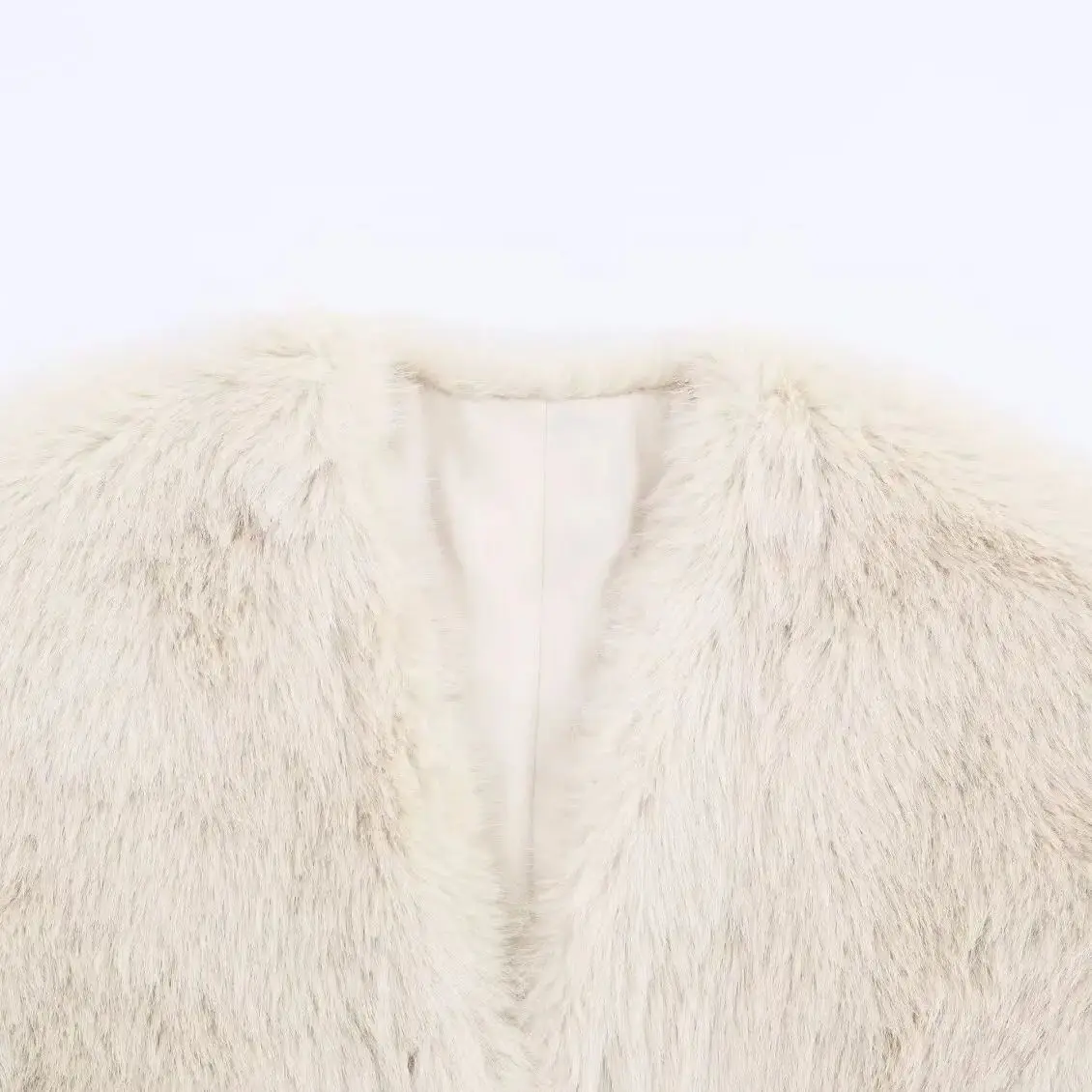 DiYiG DONNA 2025 Autunno New Fashion Breve effetto pelliccia sintetica Gilet All-match Scollo a V Gilet senza maniche Capispalla Mujer