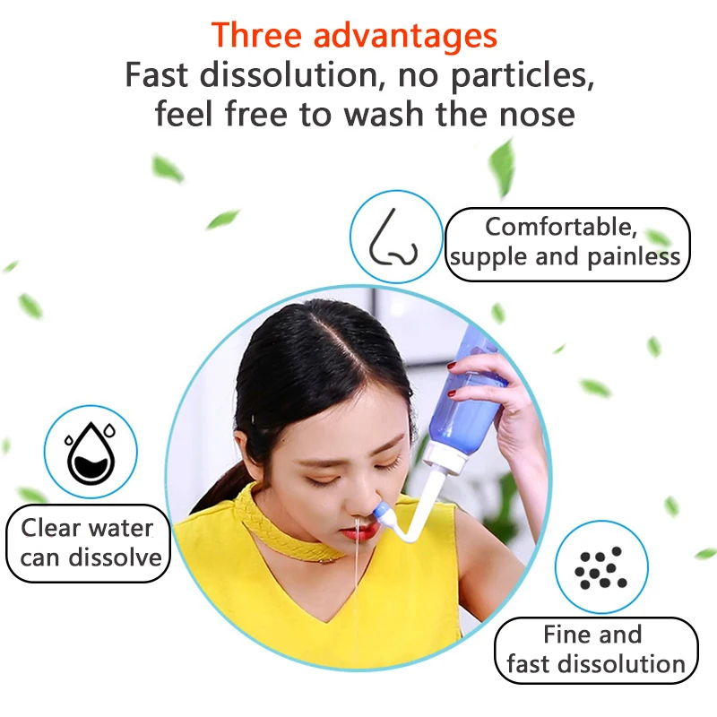 40PCS 2.7g 4.5g Nose Cleaner Salt Nasal Rinse Salt Allergies Relief Washing Rinse Nasal Wash Salt Packs Irrigator Accessories