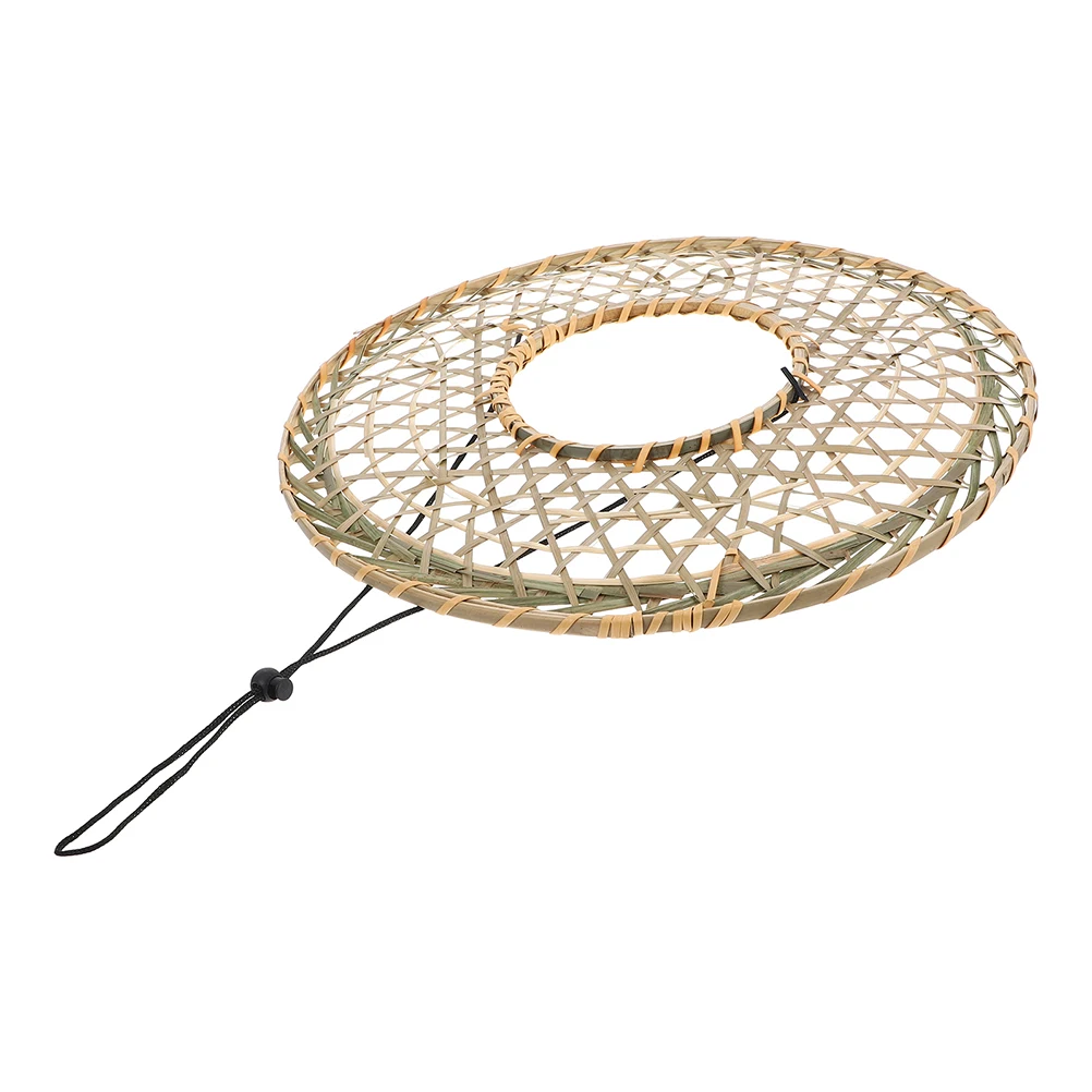 

Bamboo Hat Straw Cone Samurai Rice Sunshade Traditional Costume Party Hats for Men Photoshoot Props Handmade Decorations