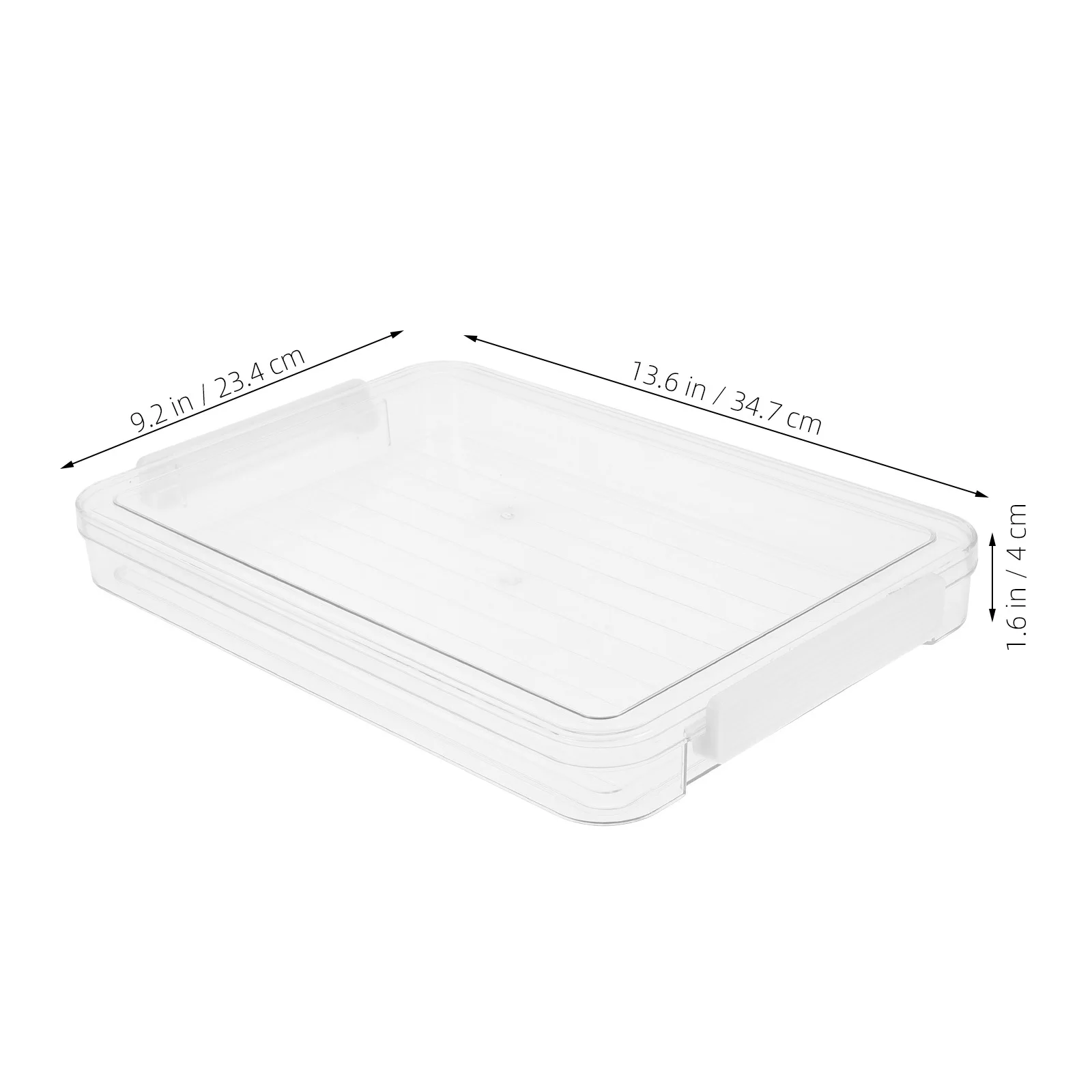 2Pcs Clear Plastic A4 Document Holder Stackable Filing Storage Box for Office Home Classroom Use File Organizer Box