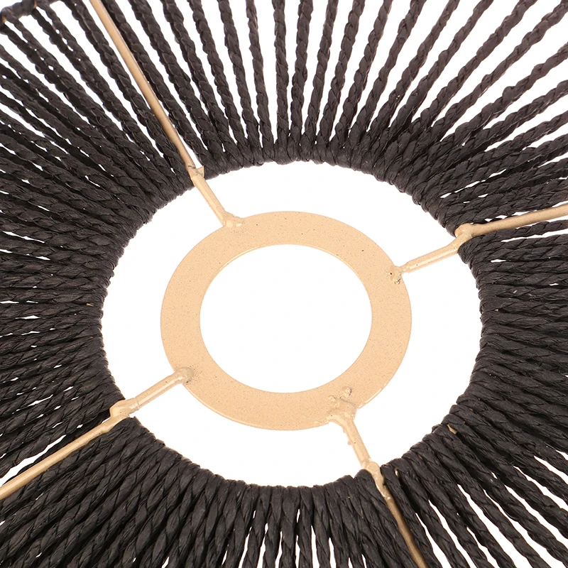 Handgewebter Lampenschirm aus Seil, Boho-Lampenschirm für den Essbereich, Retro-Lampenschirm im rustikalen Stil, zum Selbermachen. – Detail 10