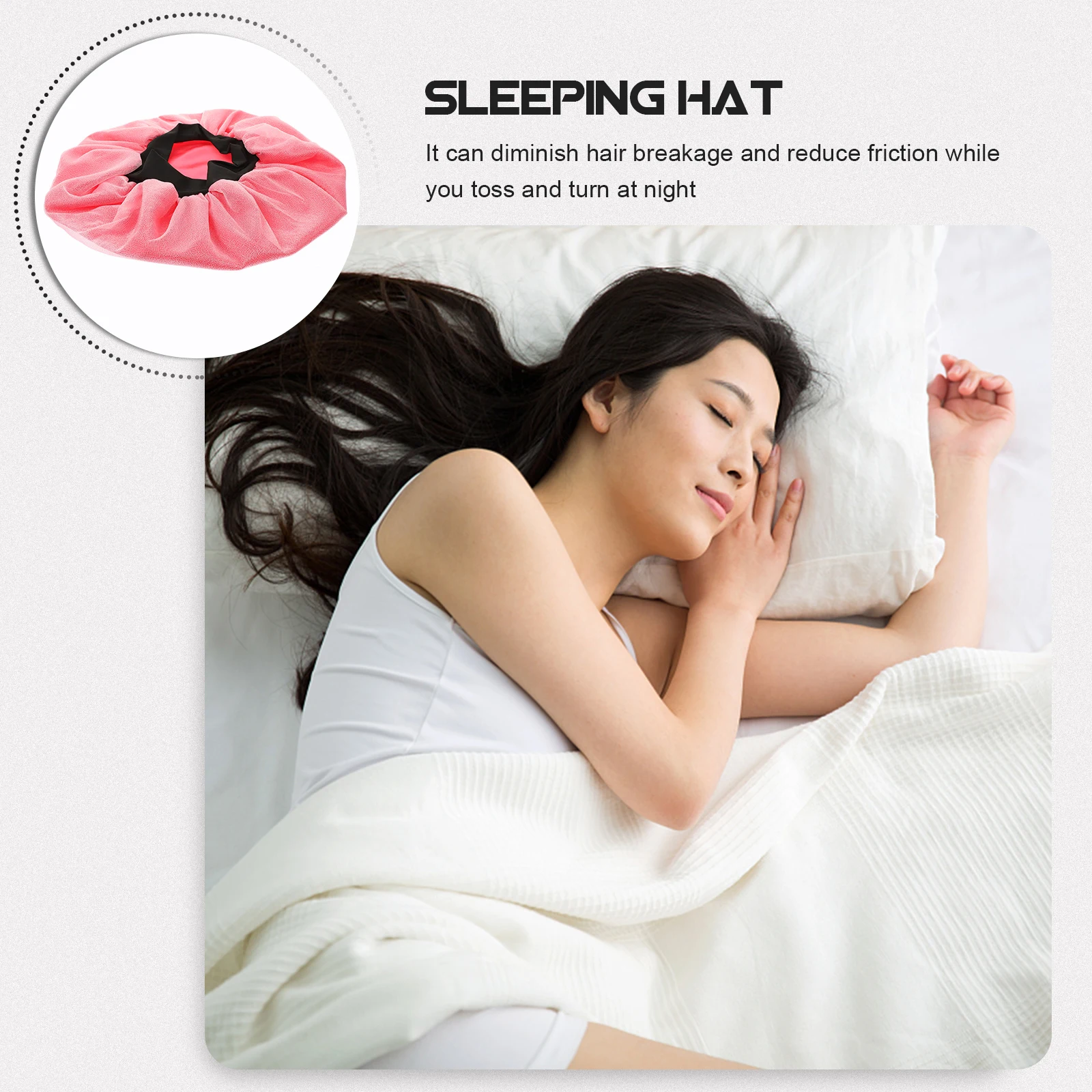 

Ice Silk Bonnet for Sleeping Women Double Layer Home Bonnets Inner Miss