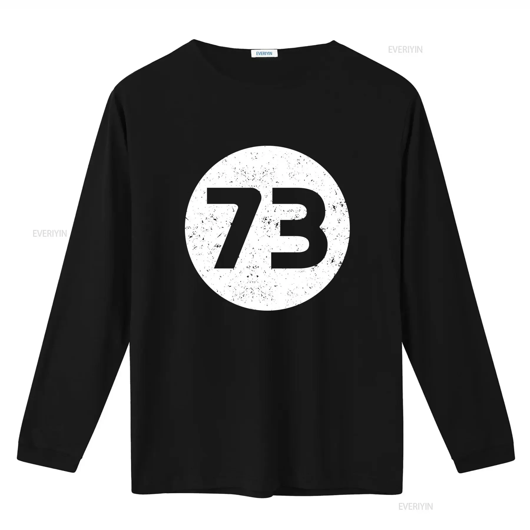 73 Mens T Shirt Birthday Fashion Present Funny Number Print Casual vintage Washed Soft Unisex Breathable Top For Everyday Wear