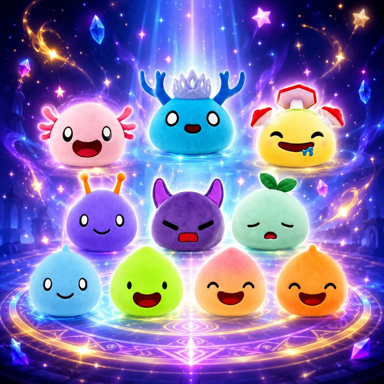 

Slime Rng Plush Doll Axolotl Goopy Mushy Sunset Fin Wicked Buggy Meow Leafy Frosty Game Cotton Stuffed Plushie Gifs
