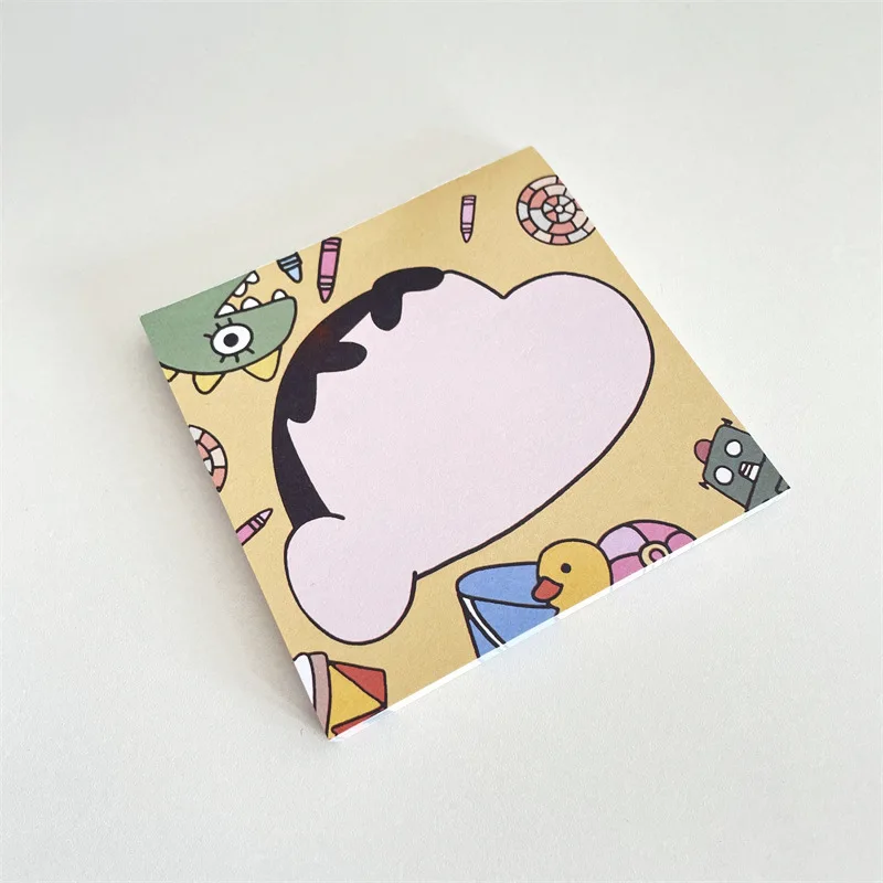 Crayon Shin-Chan Sticky Notes Kawaii Cartoon Cute Student Message Notepad Note Take Notes Notebook Kids Toys for Girls Gifts