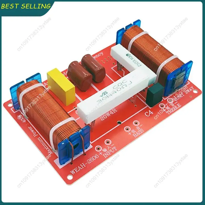 N09R-Dual-Way Treble Base Filter 400W High Power Speaker Crossover Module-Frequency Divider For DIY For Home Audio Systems