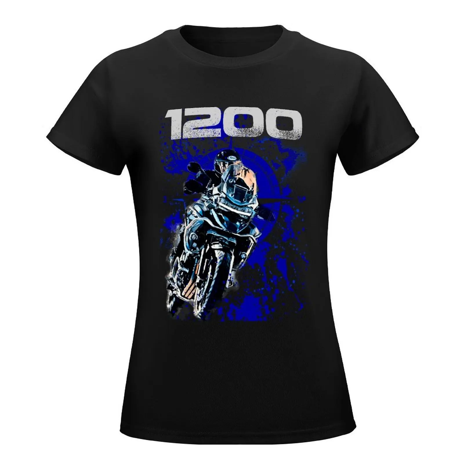 Tiger-Camiseta de motocicleta con estampado animal para mujer, ropa estética de secado rápido, Camisetas estampadas divertidas, moda coreana, 1200