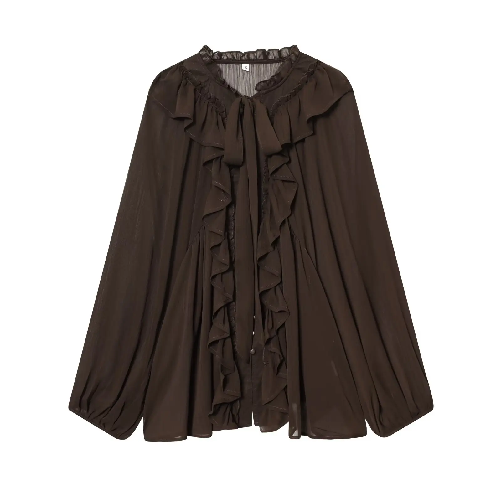 

Женская рубашка 2026: Новая модная повседневная свободная блузка с декоративными вертикальными вставками в стиле ретро, шикарная женская рубашка-туника