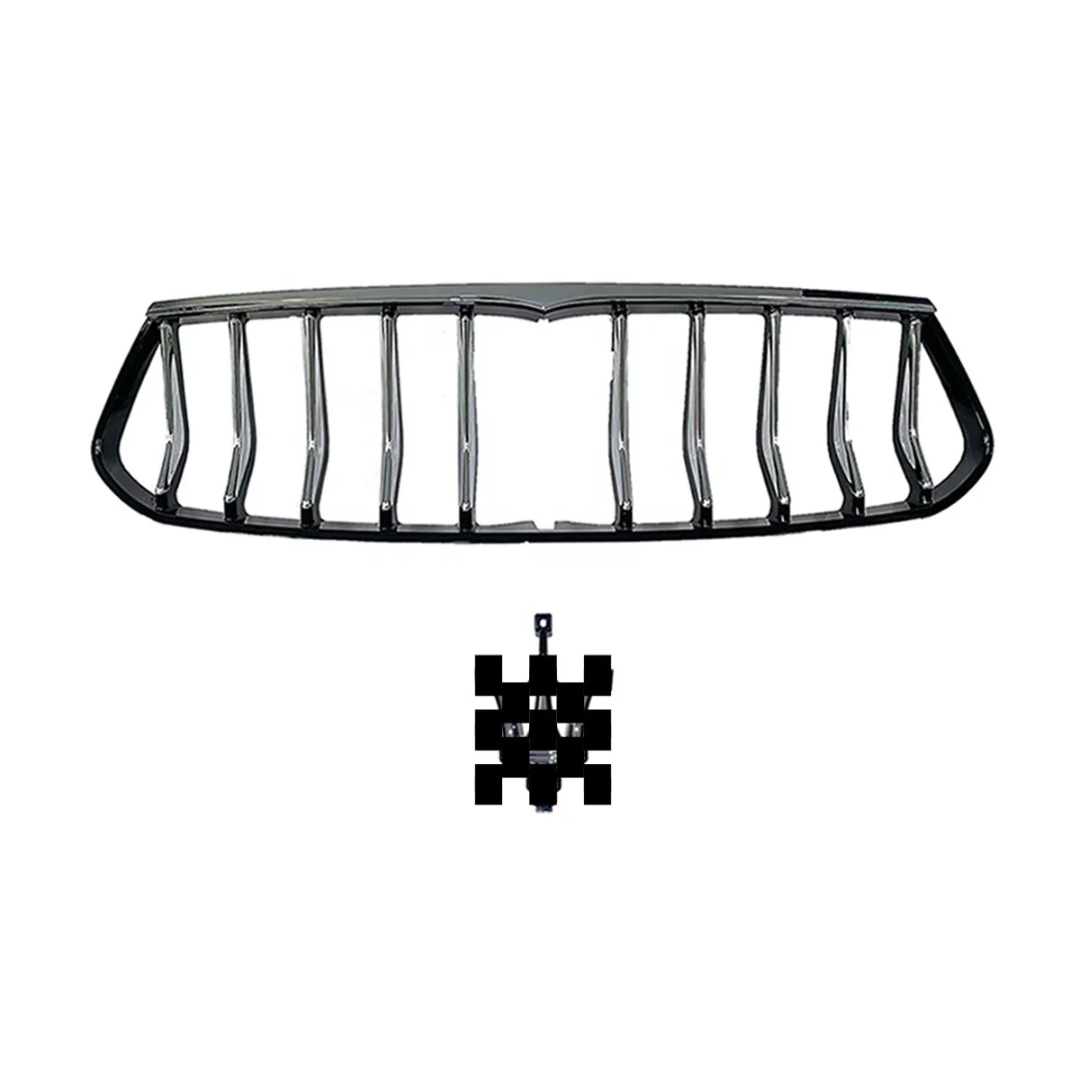 Front Bumper Grille For 2014 2015 2016 2017 Maserati Ghibli Upgrade 2021 GT All New  Body Kit