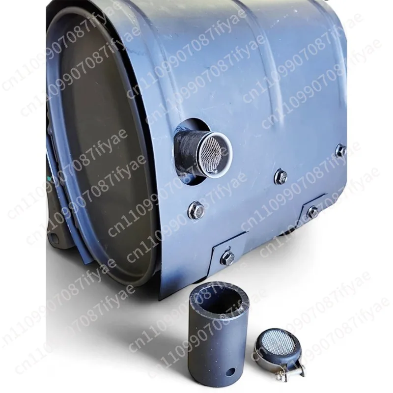 Generator Exhaust Muffler Kit with Insulated Through-Wall Mounting Plate - Fits DuroMax XP13000E, XP13000EH and XP13000HX