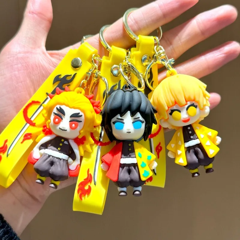 

Cartoon Anime Demon Slayer Key Chain Pendant Small Commodity Pendant Student School Bag Pendant Key Chain Birthday Gift