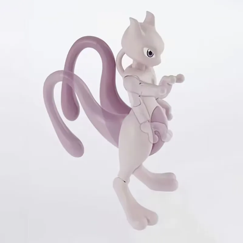 Original Bandai Pokemon Figures Mewtwo Model Kit Quick Series Assembly Figures Collectible Ornaments Figure Model Toys 8Cm