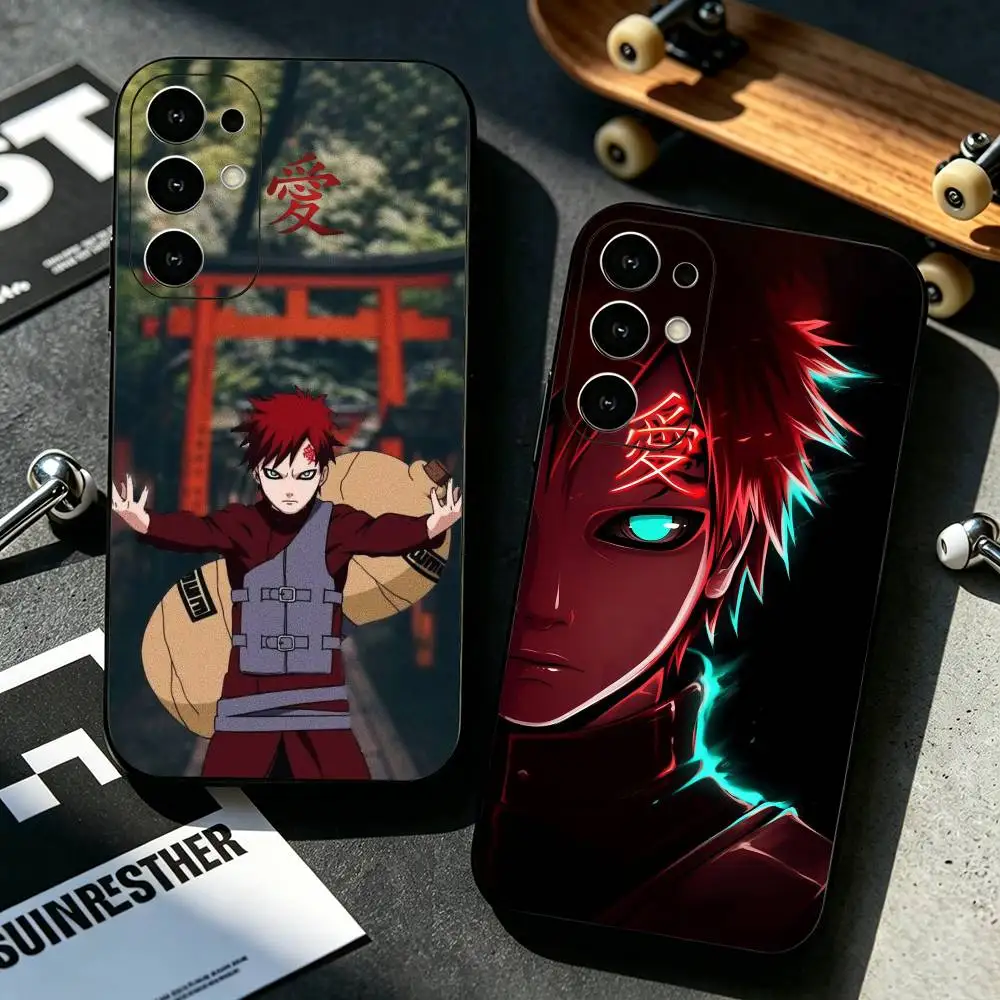 Narutos Mens Fave Gaara Anime Phone Case For Samsung S25,S24,S21,S22,S23,S30,Ultra,S20,Plus,Fe,Soft Silicone Black Cover